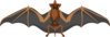 Bat With Spread Wings Clip Art
